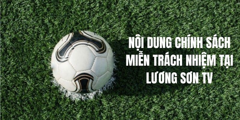 Nội dung chính sách miễn trách nhiệm Luong Son TV 