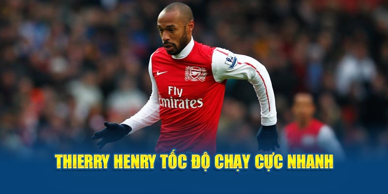 Thierry Henry tốc độ chạy cực nhanh